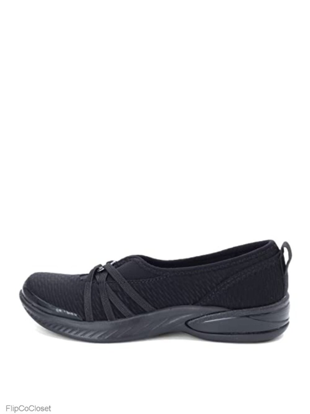 Stretch Fabric Slip-On Flats with Memory Foam - Picture 4 of 6